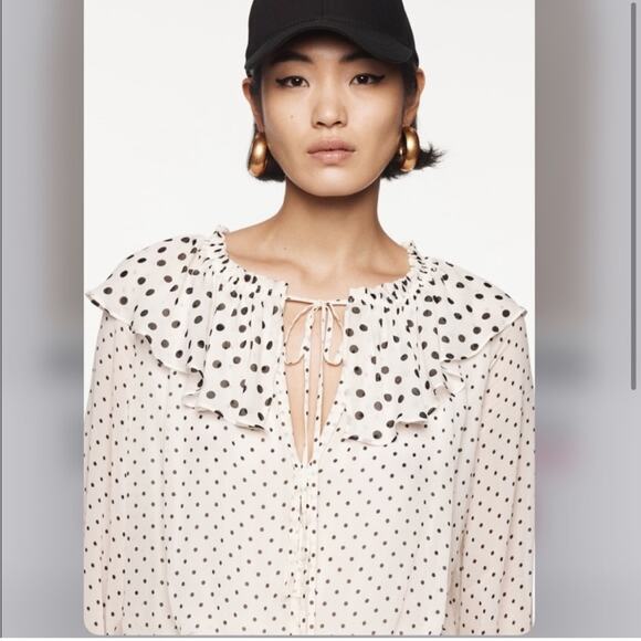 Zara Studio POLKA DOT MINI DRESS LIMITED EDITION - Picture 3 of 7